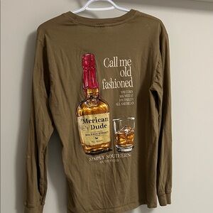 Simply Southern Men's Brown Long Sleeve Tee